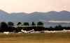 Alianti in atterraggio sull'aeroporto di Rieti in occasione della CIM - Coppa del Mediterraneo, gara internazionale che si tiene ad agosto