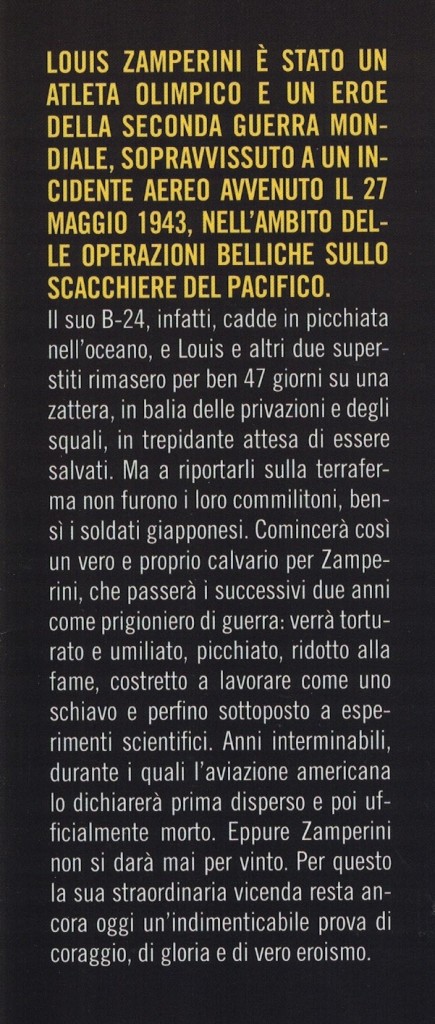 Sopravissuto - Louis Zamperini - III copertina