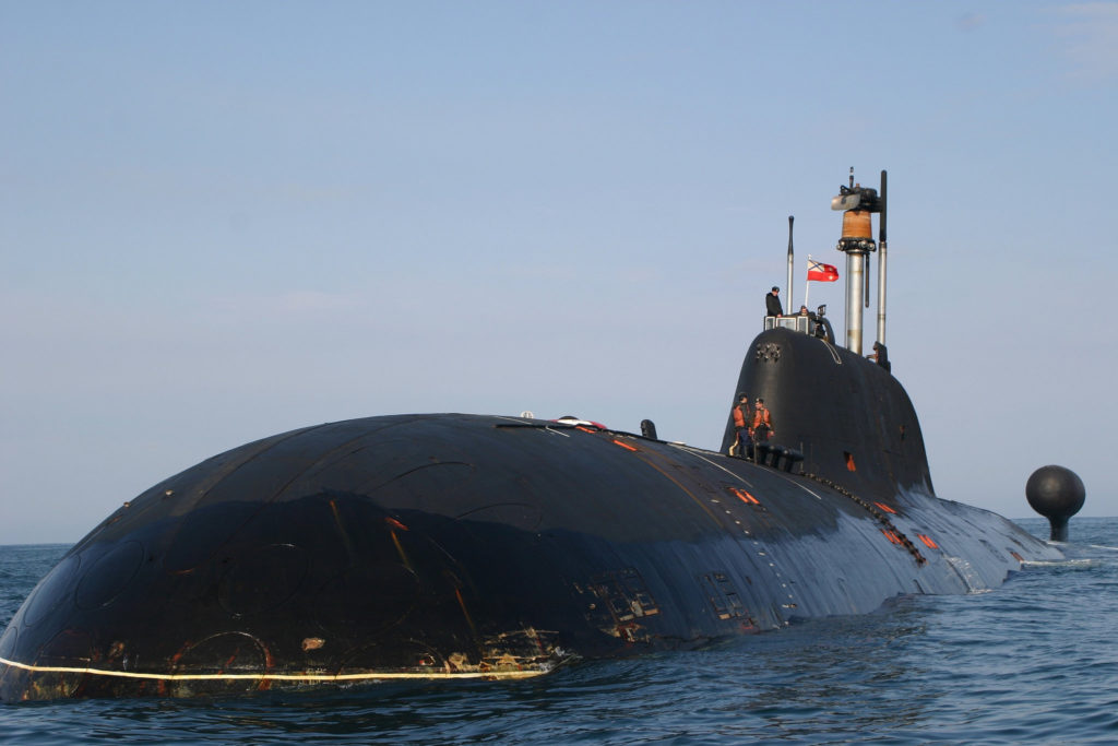 sottomarino classe akula fronte